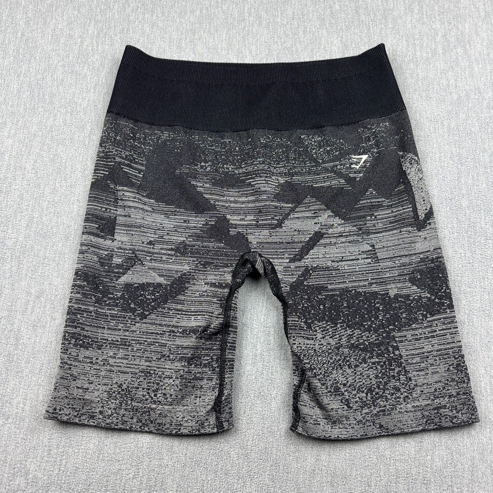 Gymshark‎ Shorts Womens XL Black Adapt Ombre Seamless Workout Gym Jogging Biker